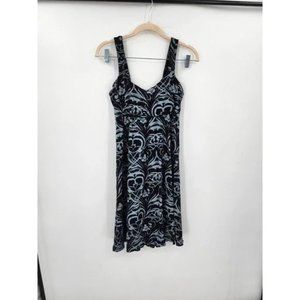 Floral Sleeveless Skater Mini Summer Spring Women Small Dress